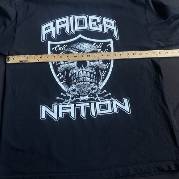 Raider Nation Mens Shirt Extra Large XL Long Sleeve NFL Football Carr Cooper - Picture 5 of 8
